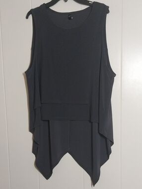By JJ High Low Drop Tail Hem Tank Top Sleeveless Top Medium